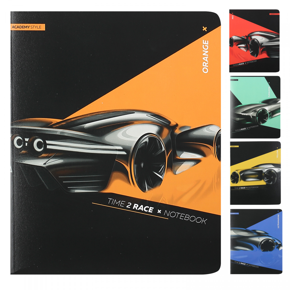 

Тетрадь А5 48л клетка скрепка мелов.картон Скорость твин УФ-лак ACADEMY STYLE 10423/5