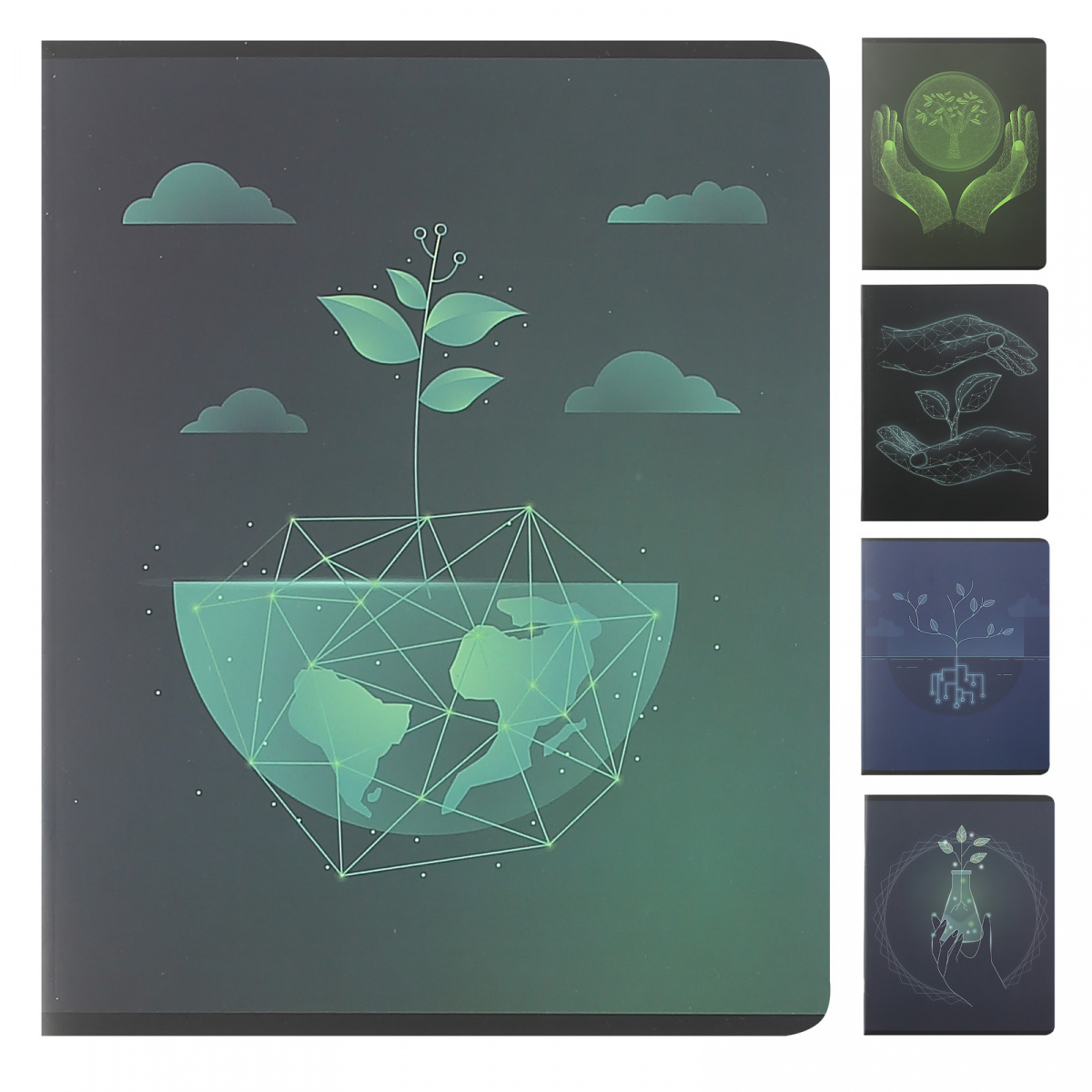 

Тетрадь А5 48л клетка скрепка мелов.картон Ecology мат.лам фольга ассорти ACADEMY STYLE 10870/5