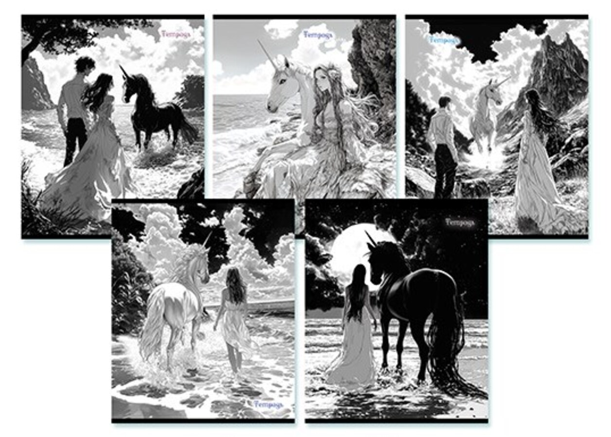 

Тетрадь А5 48л клетка скрепка мелов.картон Сказочный мир ассорти 5 диз. АППЛИКА С9299-13