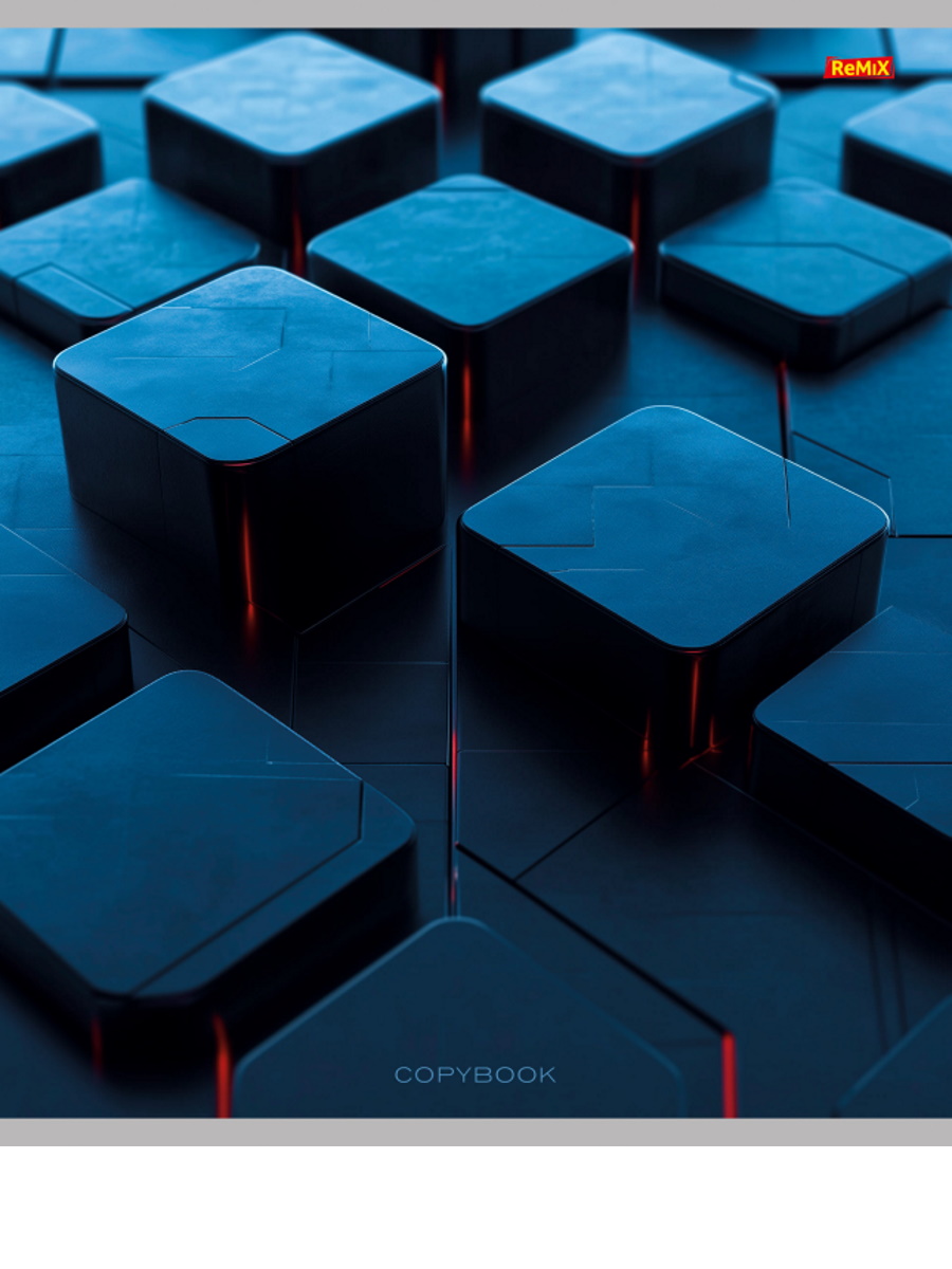 

Тетрадь А5 48л клетка скрепка обл.мелов.бум. Микс-4859 2 блок ассорти Remix Т48-4859