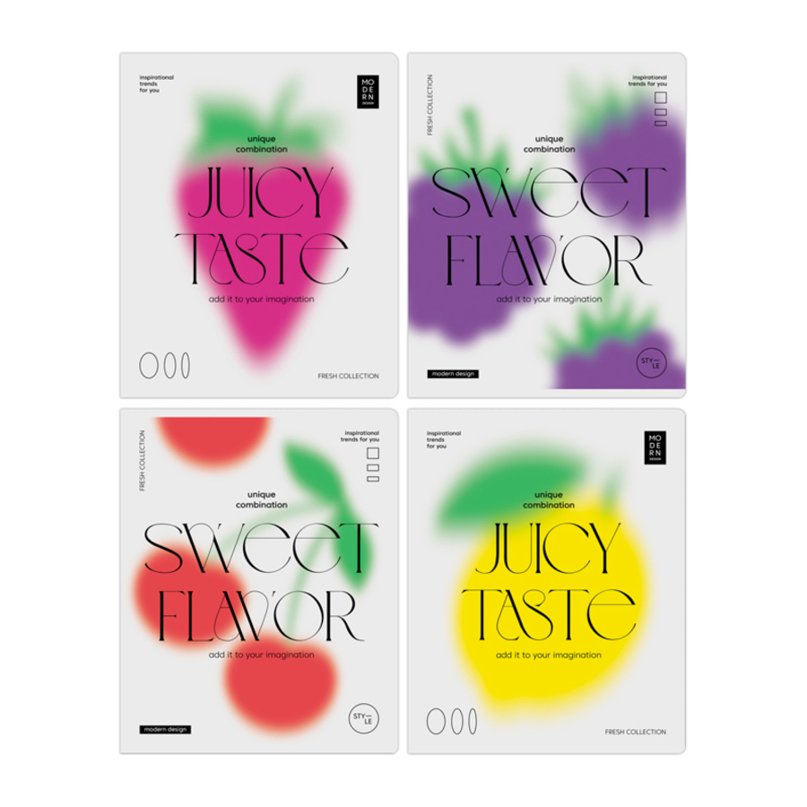 Тетрадь А5 48л линия скрепка Сладкий аромат матлам BG Т5ск48_лм 11077 83₽