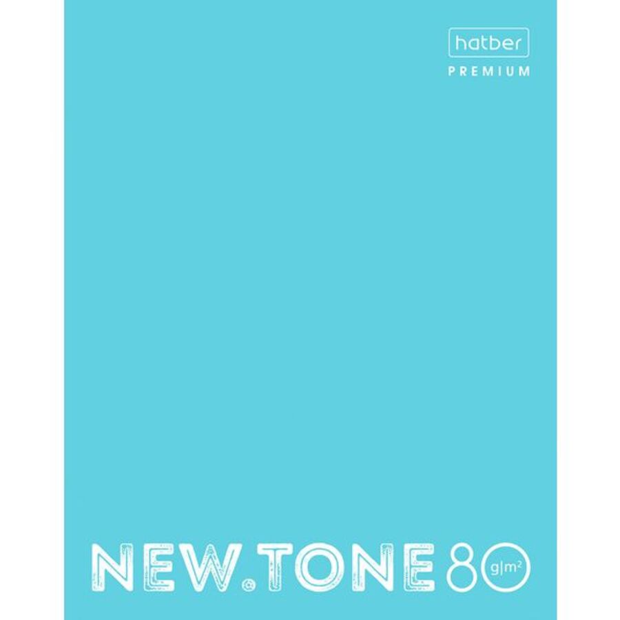 

Тетрадь А5 80л клетка скрепка мелов.картон Однотон NEWtone Pastel Незабудка 80г HATBER 80Т5лA1_05025