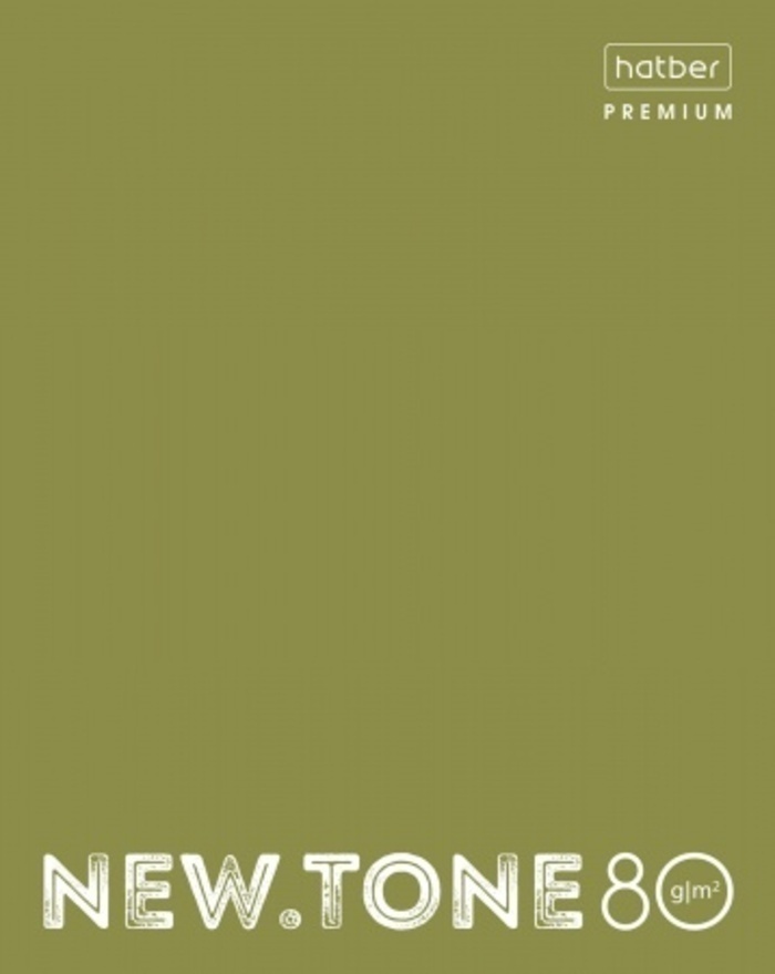 

Тетрадь А5 80л клетка скрепка мелов.картон Однотон NEWtone Pastel Олива 80г HATBER 80Т5лA1_05053