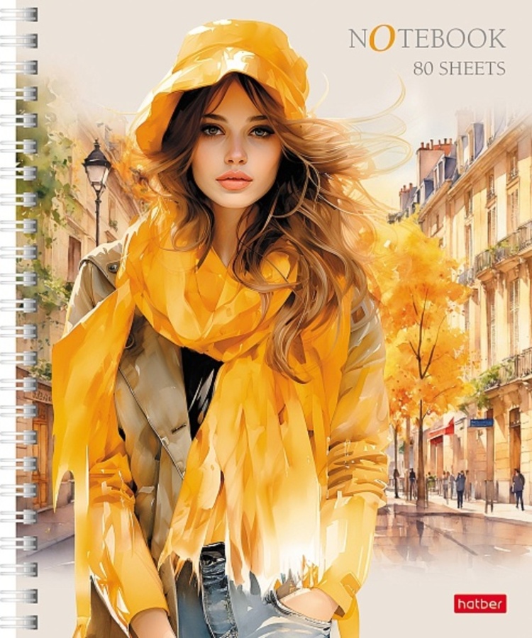 

Тетрадь А5 80л клетка гребень мелов.картон Незнакомки soft touch ассорти 2 диз. HATBER 80Т5лВ1гр