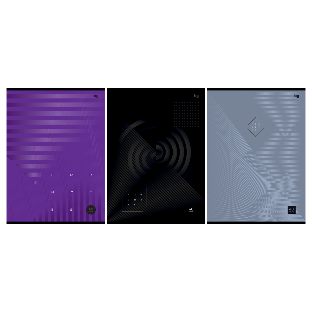 

Тетрадь А4 48л клетка скрепка мелов.картон Monocolor For notes ассорти BG Т4ск48 63252