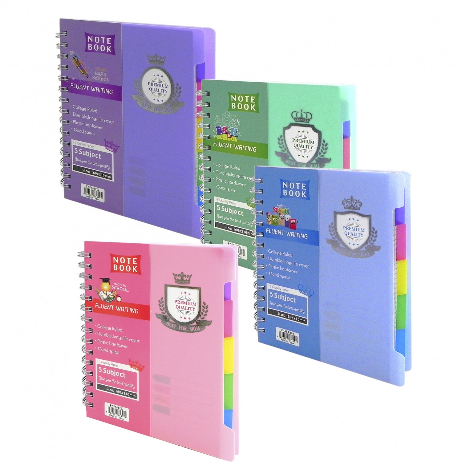 

Тетрадь А5 120л клетка гребень пласт.обл. Однотон Best for you ассорти цв.раздел. ALINGAR AL10558