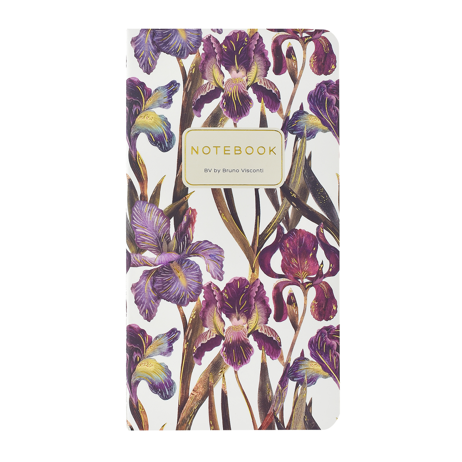 

Тетрадь А6 30л клетка нить мелов.картон Flora Ирисы soft touch BRUNO VISCONTI 7-30-001/25