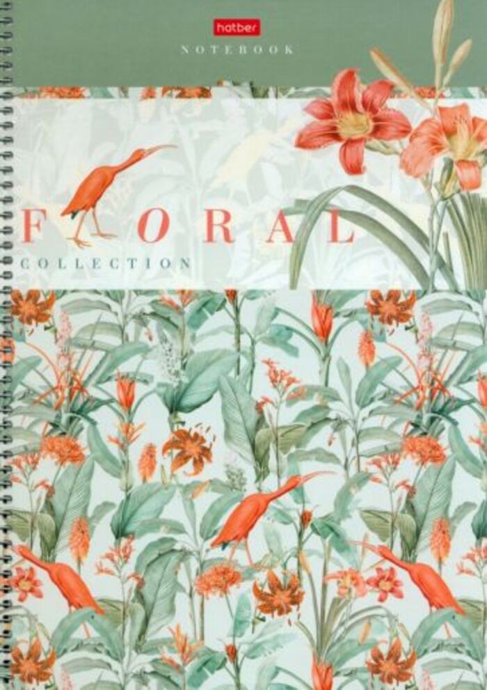 

Тетрадь А4 160л клетка гребень тв.обл. Floral collection многоцвет.срез HATBER 160Тт4В1сп_29686