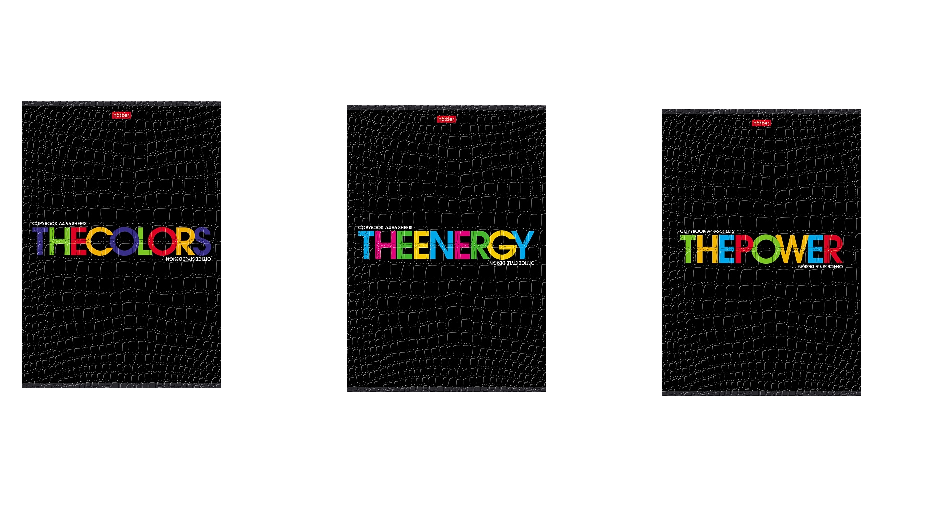 

Тетрадь А4 96л клетка скрепка мелов.картон Thebook тиснение Croco ассорти HATBER 96Т4тВ1