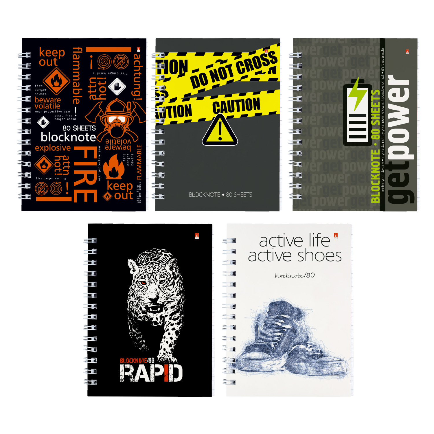 

Блокнот А6 80л клетка гребень ассорти АЛЬТ 3-80-032/02