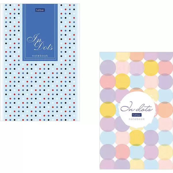

Блокнот А5 50л в точку склейка In dots HATBER 50Б5лA9к