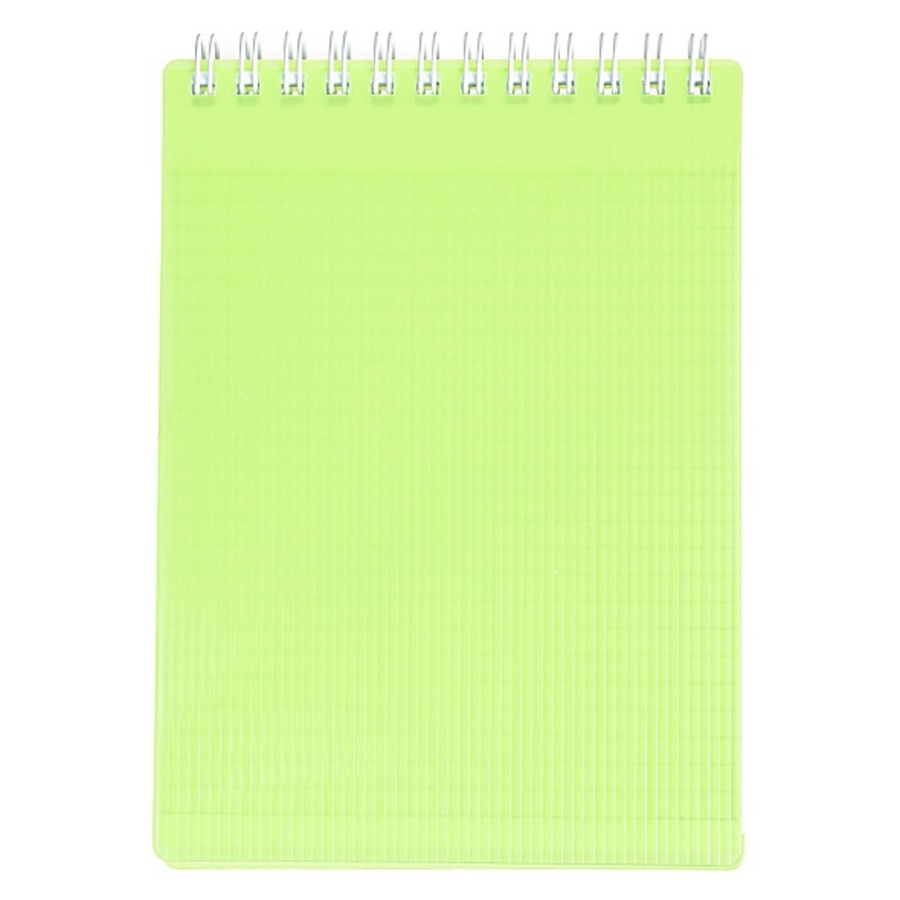 

Блокнот А6 80л клетка гребень пласт.обл. Line neon Желтый HATBER 80Б6В1гр_03037