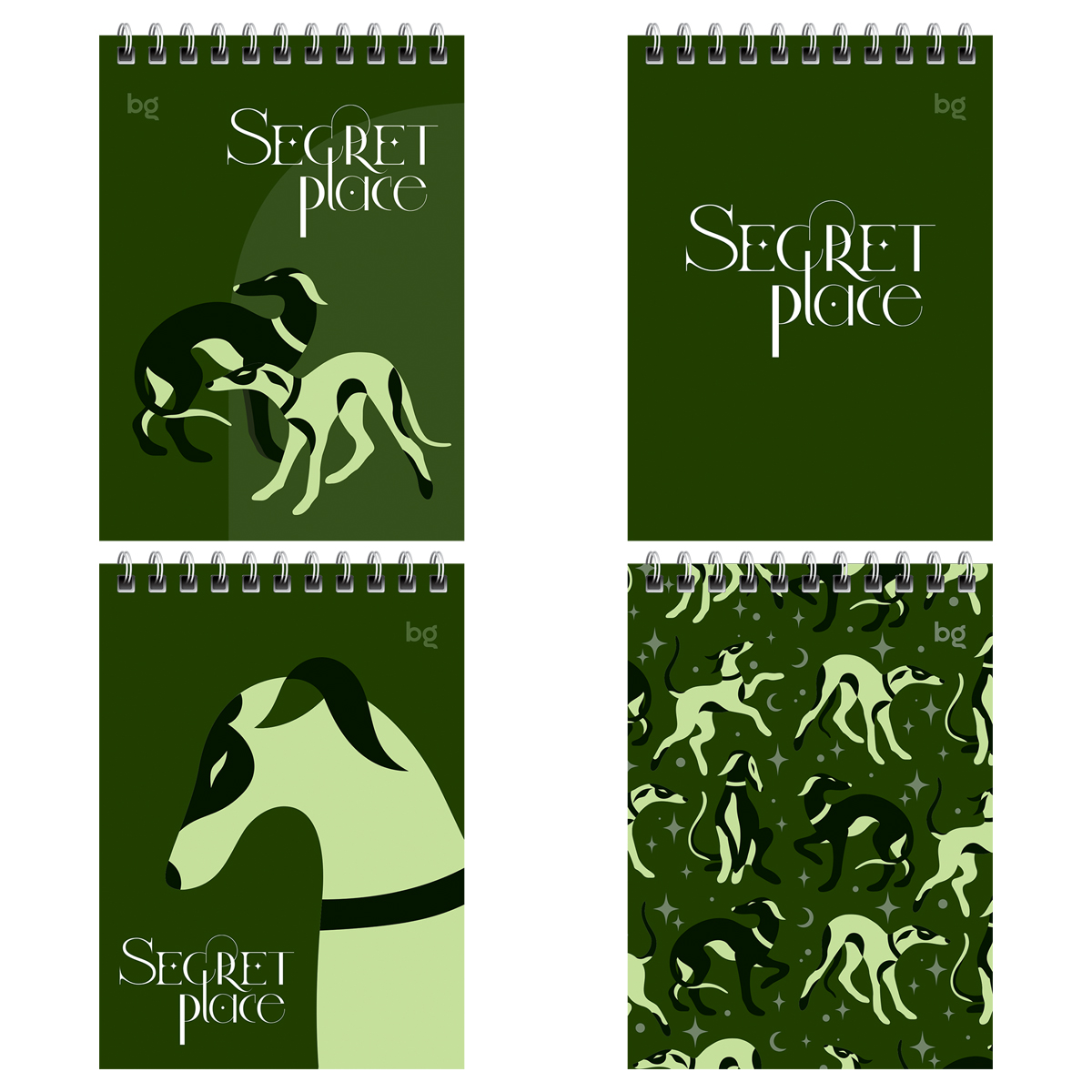 

Блокнот А6 60л клетка гребень Secret place ассорти BG Б6гр60 58719