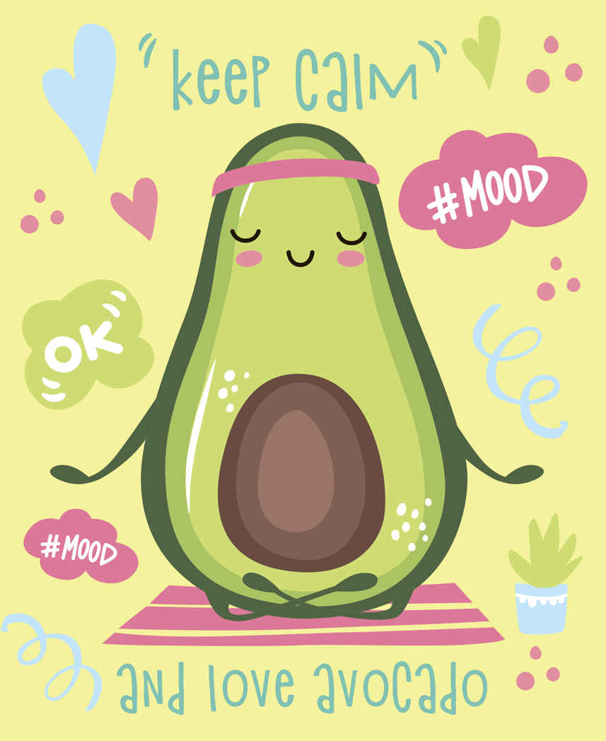 

Блокнот позитивного настроения А5 64л мяг.обл. AVOCADO MOOD Malamalama