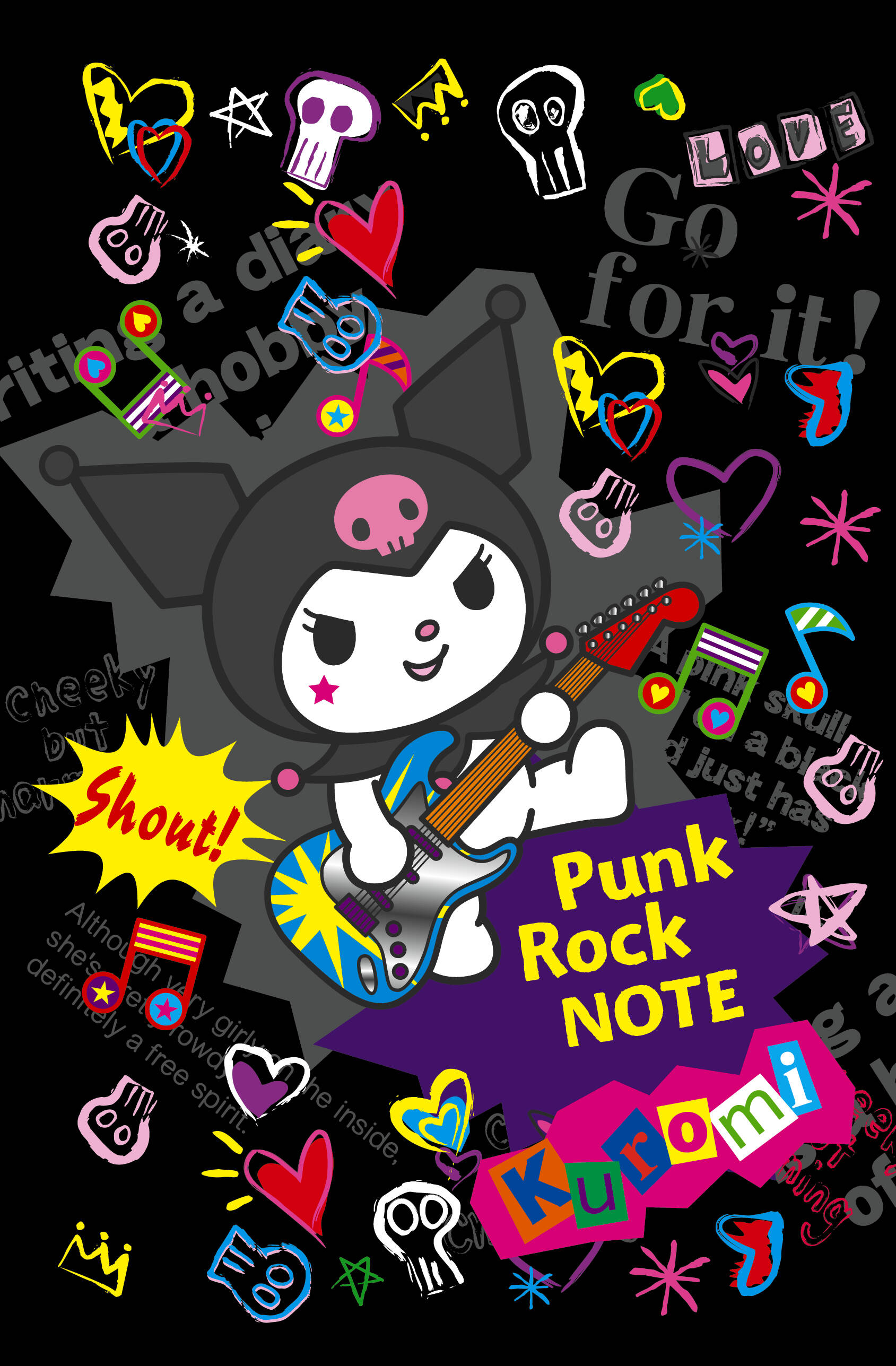 

Блокнот А5 56л в точку тв.обл. Kuromi Punk Rock Note АСТ 863781