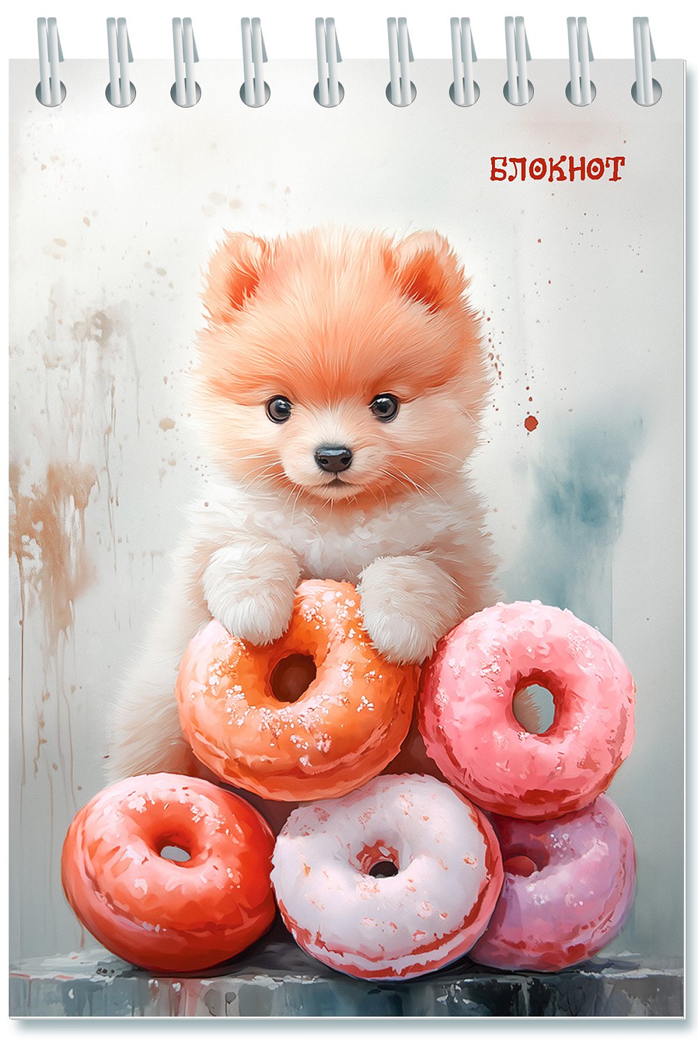 

Блокнот А6 48л клетка гребень мягк.обл. Сластена ВД-лак АППЛИКА С0115-131