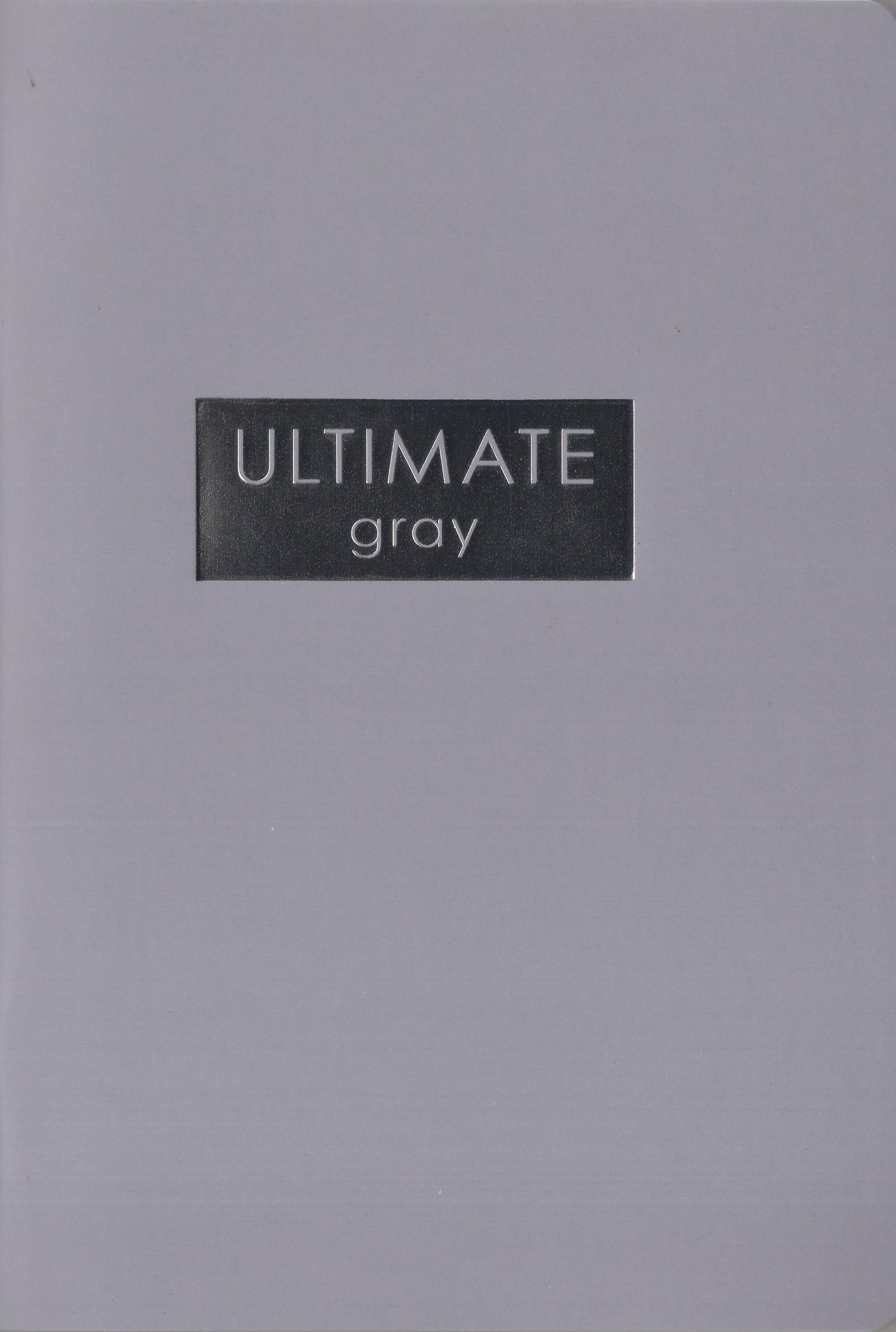 

Блокнот А5 48л скрепка клетка мягк.обл. Ultimate Gray soft touch тисн.фольгой Listoff ТКФ489250
