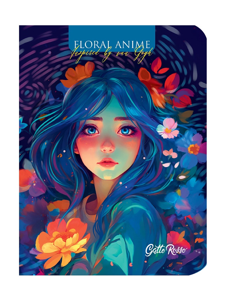 

Блокнот 120х160мм 40л клетка Gatto Rosso Floral anime Голубой ПРОФ-ПРЕСС Б40-4167