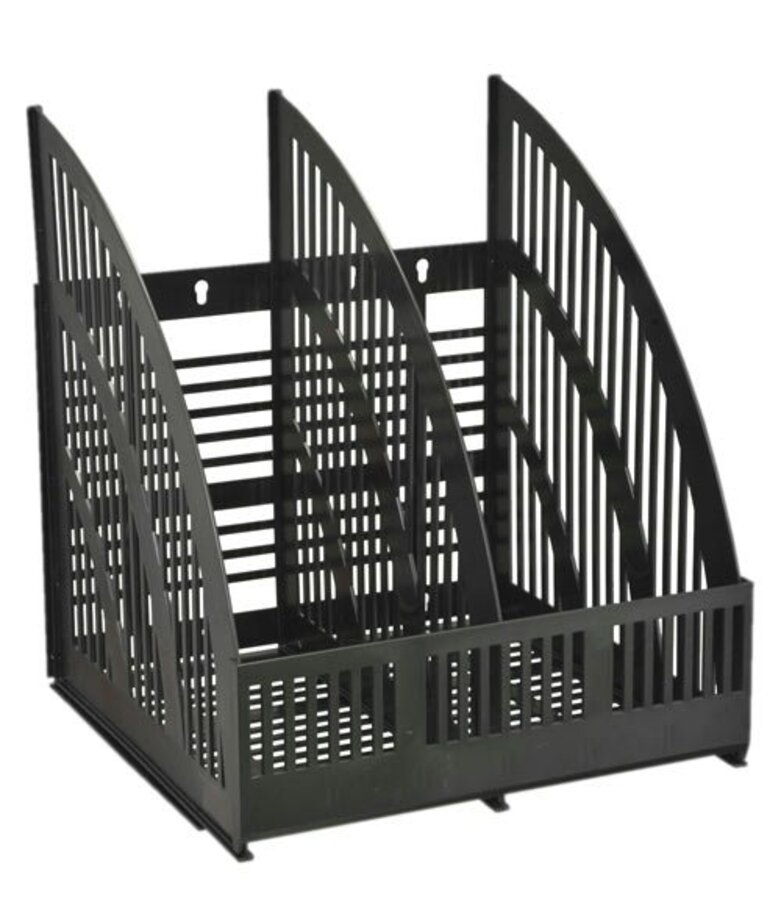 

Лоток вертикальный пластик А4 250мм 2отд. черный настенный сборный Line СТАММ ЛТ452/ЛТВ-01472