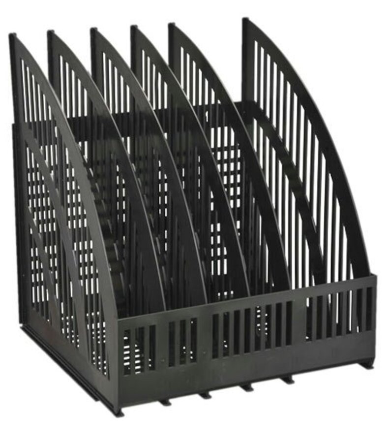 

Лоток вертикальный пластик А4 250мм 5отд. черный настенный сборный Line СТАММ ЛТ458/ЛТВ-01476