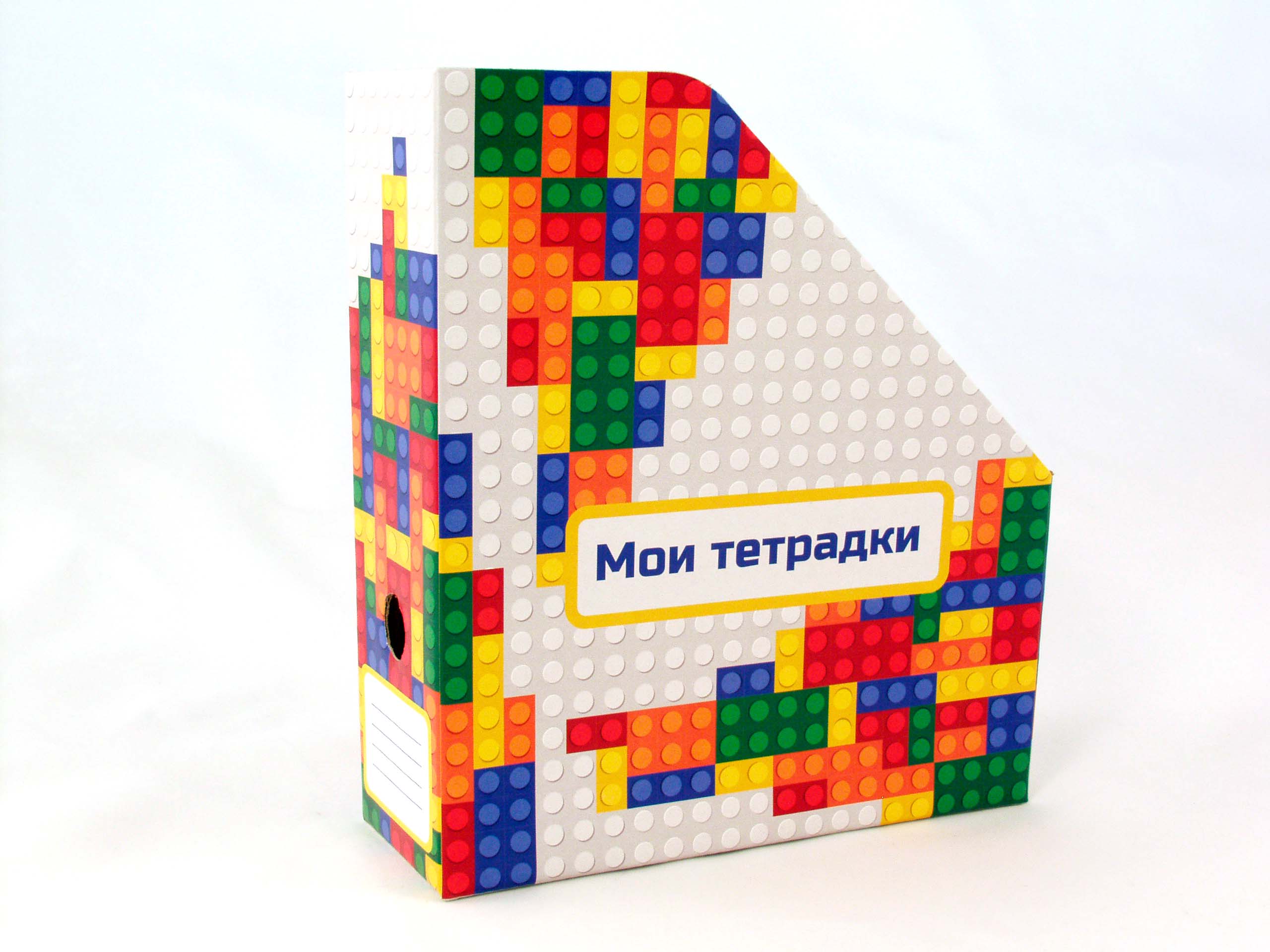 

Лоток вертикальный картон А5 65мм 1отд. рисунок Цветные блоки ПОЛИГРАФ 2302-280