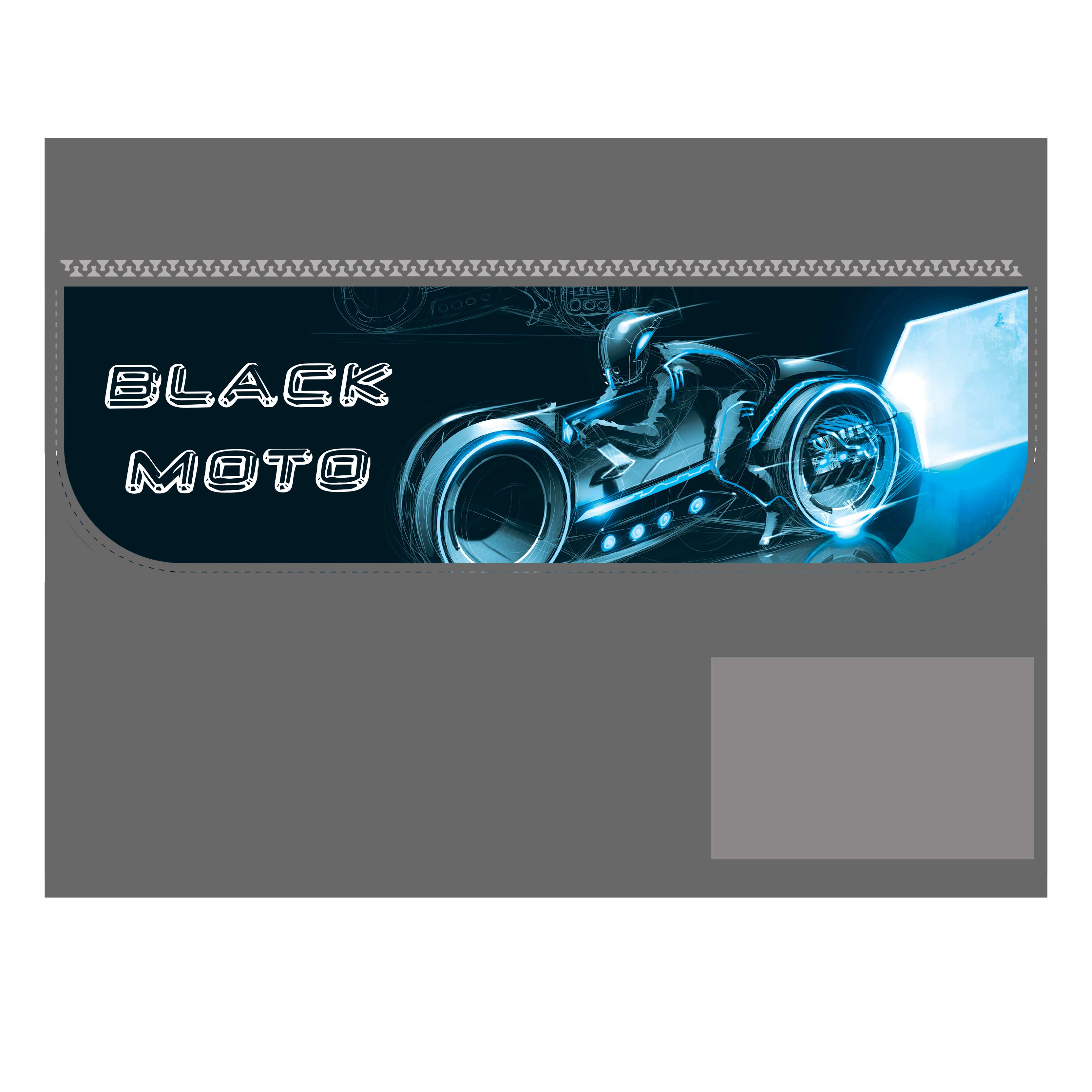 

Папка на липучке текстиль А4 1отд. Black moto раскладная ПЧЕЛКА ПТР-10 (муж)