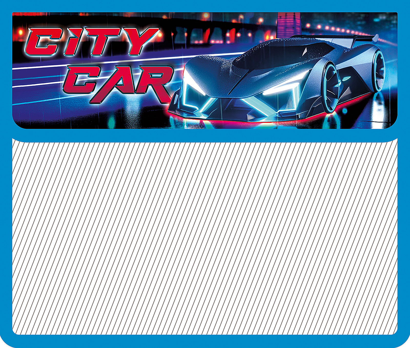 

Папка на липучке пластик А5 1отд. City car ПЧЕЛКА ПМ-А5-03 (муж)