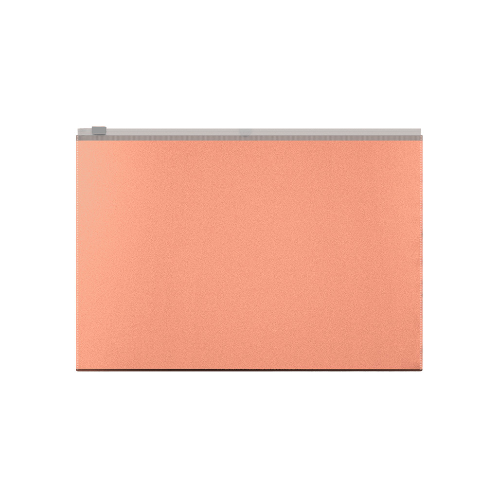 Папка на молнии ZIP пластик А4 1отд пл180мкм Matt Powder персиковый ERICH KRAUSE 55002 44₽