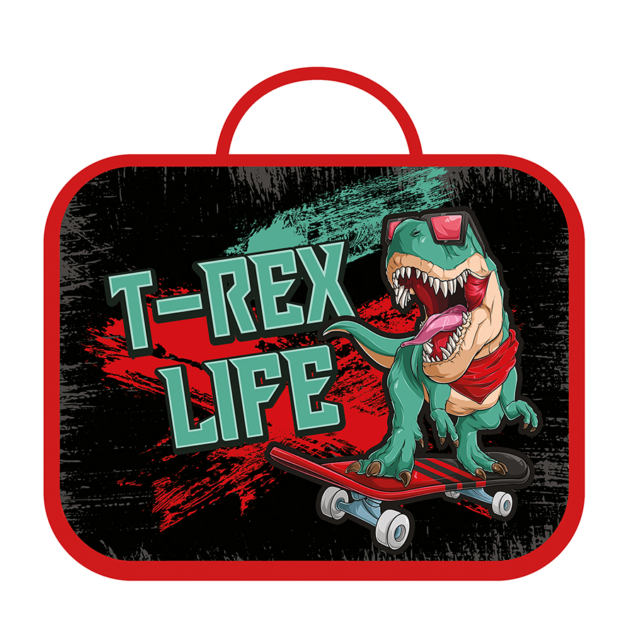

Папка текстиль А4 1отд. молния сверху T-Rex ручки тверд.дно ПЧЕЛКА ПШ-11 (муж)