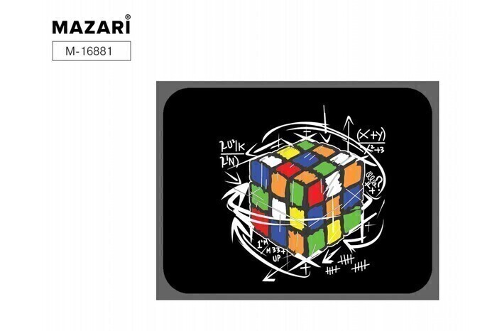 

Папка текстиль А4 1отд. молния сверху Cube ручки MAZARI M-16881 (уни)