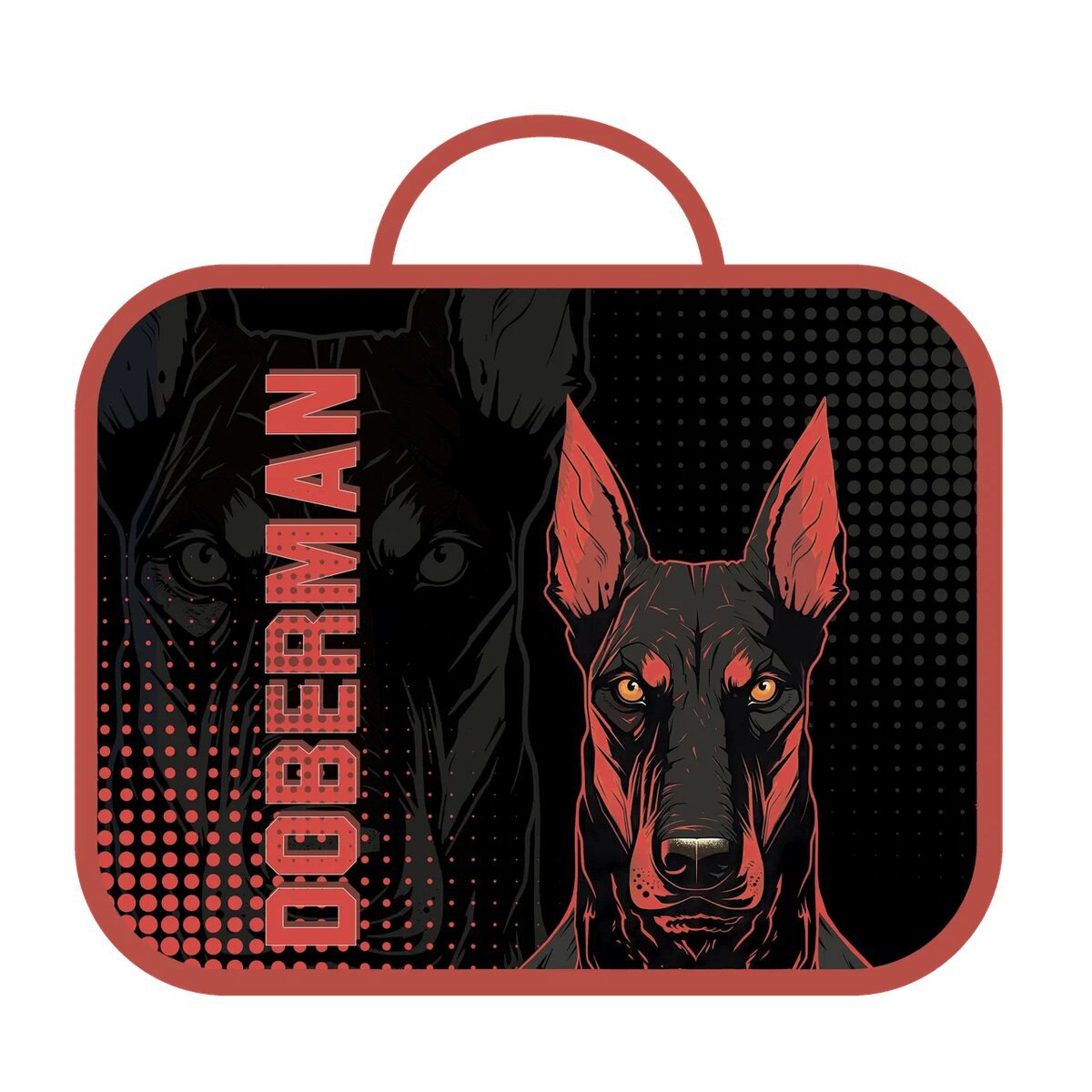 

Папка текстиль А4 1отд. молния сверху Doberman ручки тверд.дно ПЧЕЛКА ПШ-11 (муж)