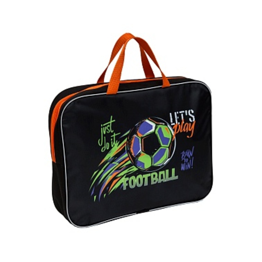

Папка текстиль А4 1отд. молния сверху Football ручки внутр.карман ATTOMEX 3076404 (муж)