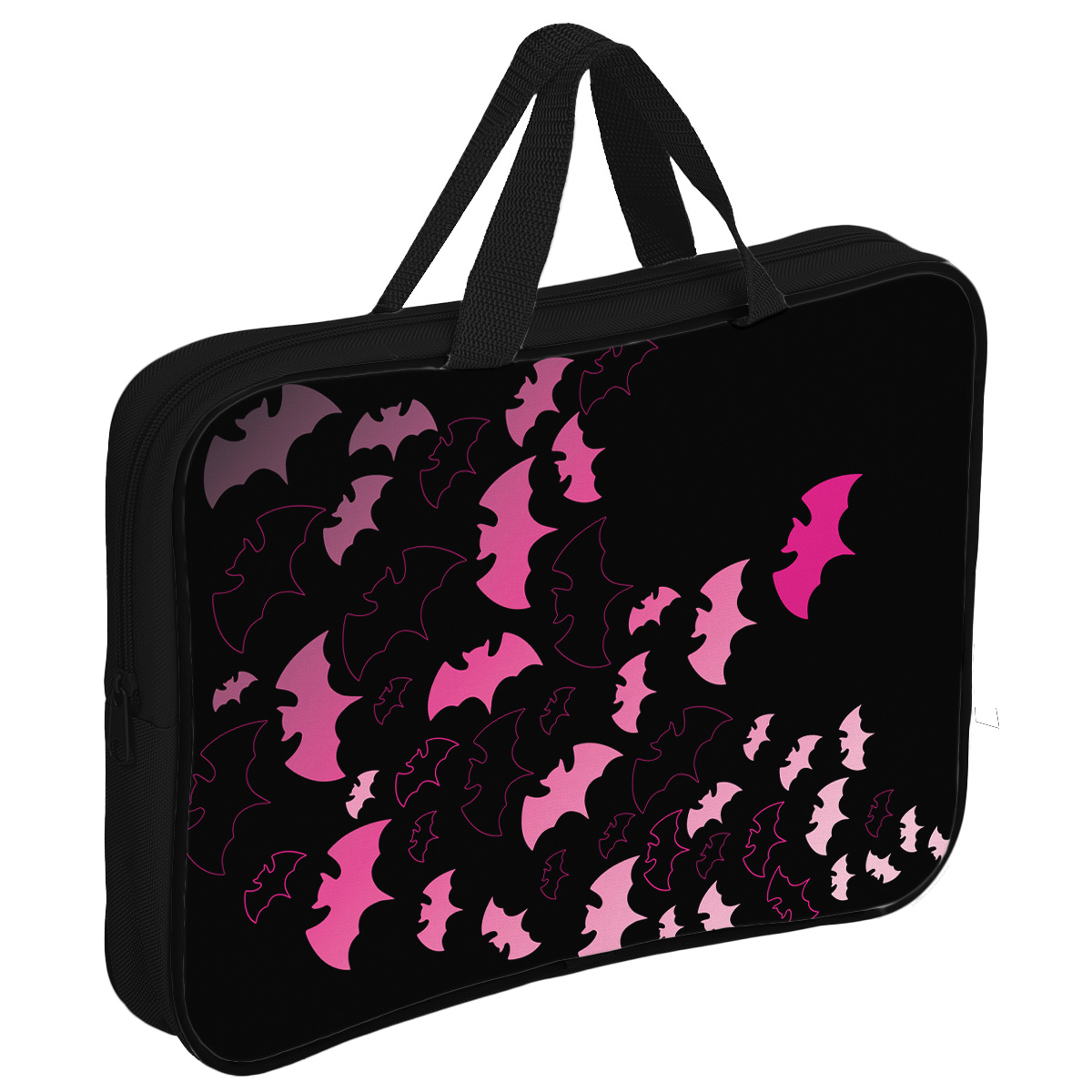 Папка текстиль А4 1отд молния сверху Летучая мышь ручки Кокос ПШ-11240345 жен 334₽