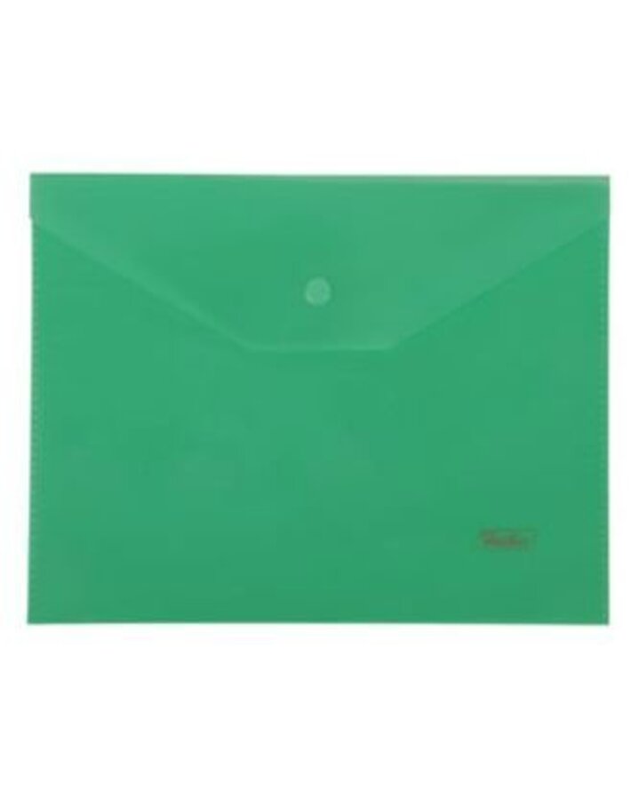 

Папка с кнопкой пластик А5 1отд. пл.180мкм зеленая HATBER AKk_15104