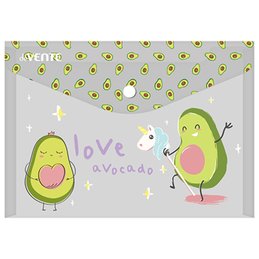 

Папка с кнопкой пластик А4 1отд. пл.180мкм Avocado deVENTE 3079229