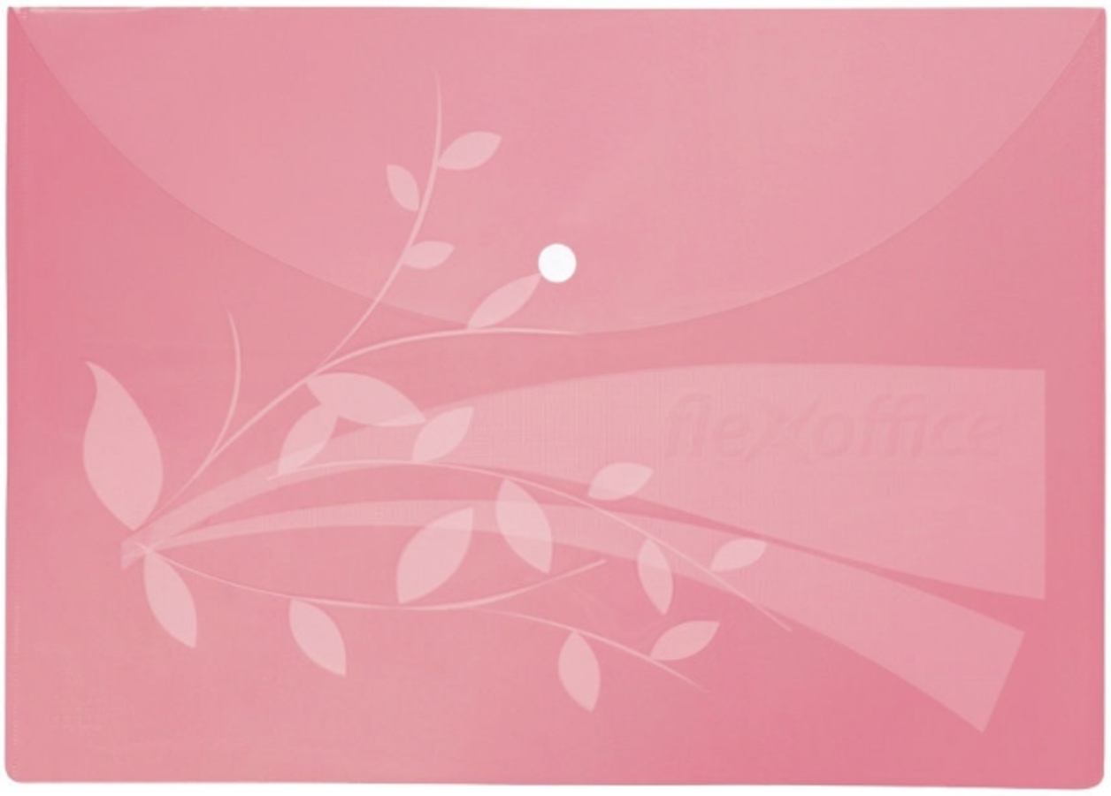 

Папка с кнопкой пластик А4 1отд. пл.120мкм Розовая COMIX FO-CBF02 PINK