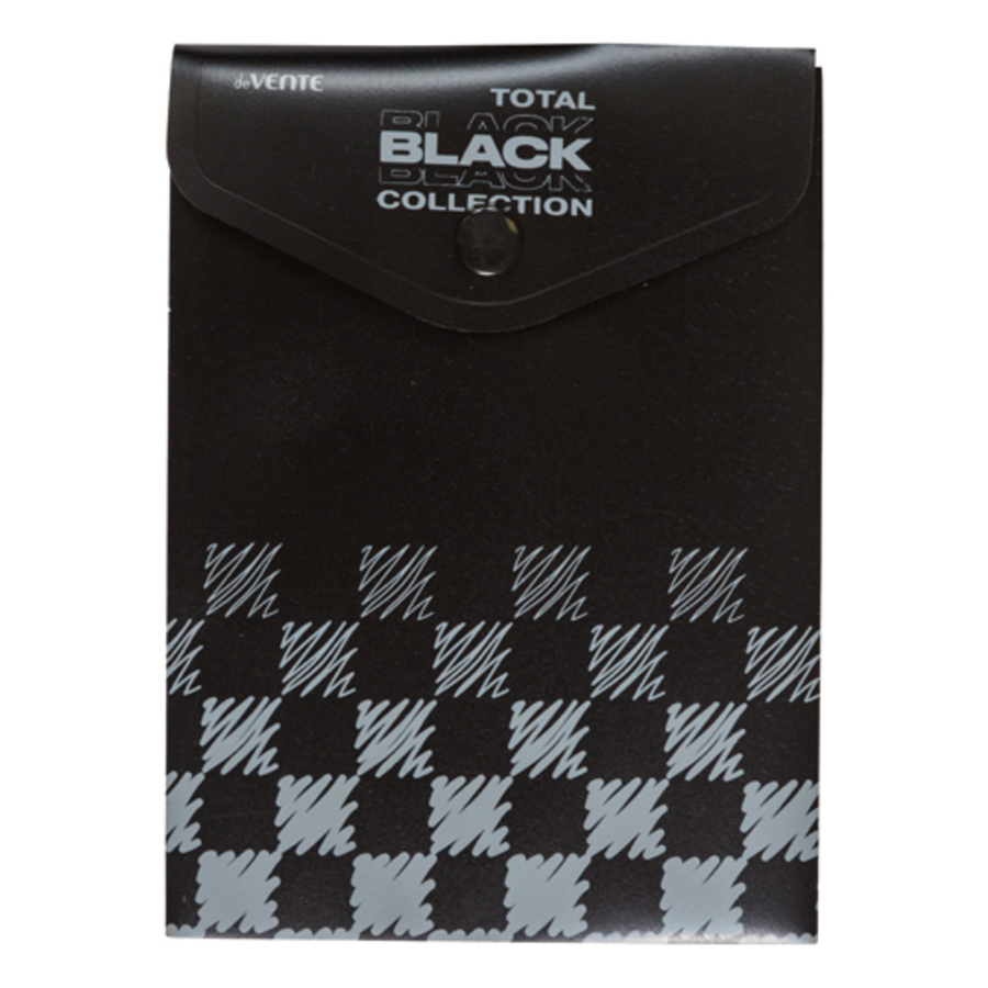 

Папка с кнопкой пластик А6 1отд. пл.180мкм Total black непрозр. черная deVENTE 3071333