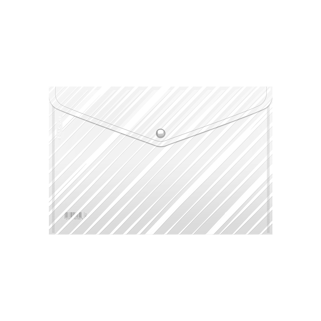 

Папка с кнопкой пластик А4 1отд. пл.180мкм Clear Lines прозрачная ERICH KRAUSE 59671