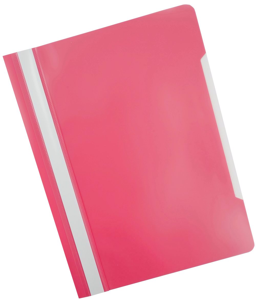 

Папка скоросшиватель пластик А4 на 100л розовая 120/160мкм БЮРОКРАТ PS20PINK