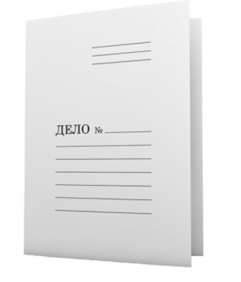 

Папка скоросшиватель картон А4 450г/м2 белая пробитая Дело мелов. deVENTE 3112407