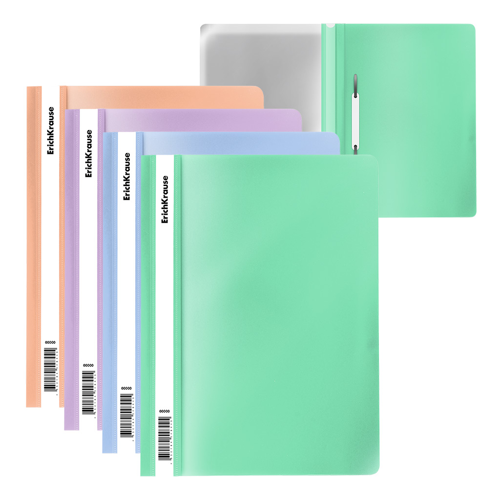 

Папка скоросшиватель пластик А4 на 130л Matt Pastel Bloom ассорти 120/180мкм ERICH KRAUSE 61129