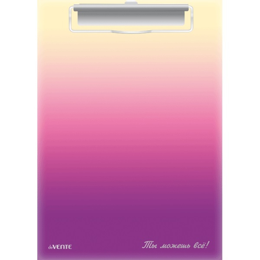 Планшет А5 картон вертик с верхним прижимом Degrade матлам тиснфольгой deVENTE 3034319 95₽