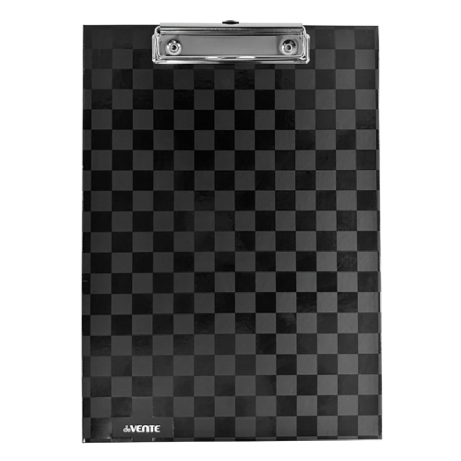 

Планшет А4 картон вертик. с верхним прижимом Total black мат.лам. выб.лак черный deVENTE 3034325