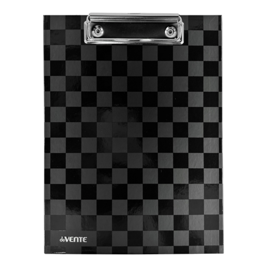 Планшет А5 картон вертик с верхним прижимом Total black матлам выблак черный deVENTE 3034327 109₽