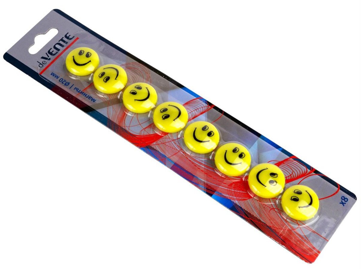 

Магнит для доски d-20мм набор 8шт Smile deVENTE 6021500