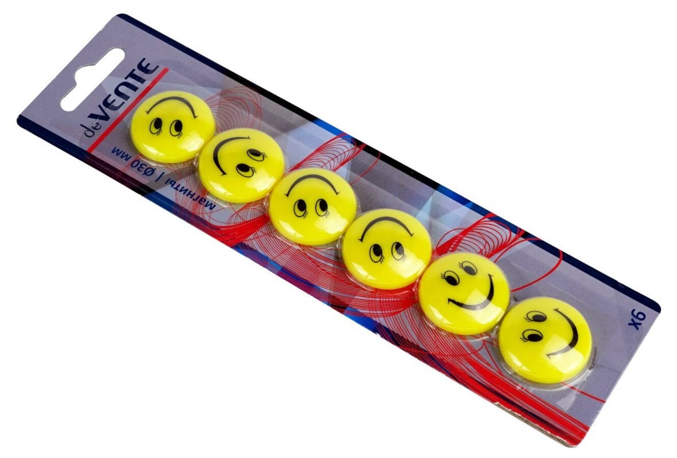 

Магнит для доски d-30мм набор 6шт Smile deVENTE 6021501