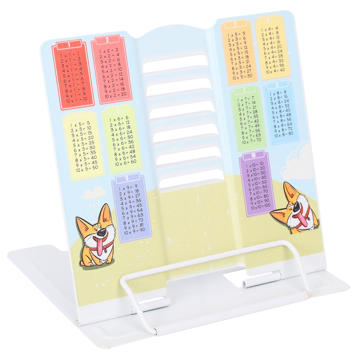 

Подставка для книг металл Таблица умножения Corgi Style Кокос 230711 (уни)