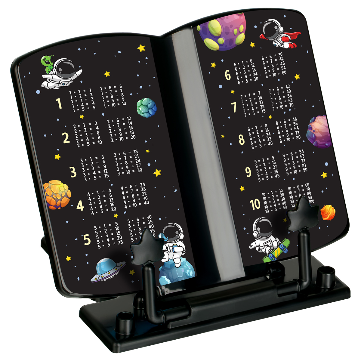 

Подставка для книг пластик черный Космонавты СТАММ ПК-32109 (муж)