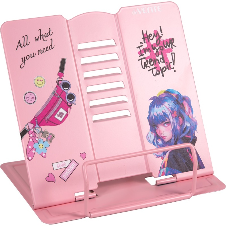 

Подставка для книг металл розовый Hey Girl deVENTE 8063507 (жен)