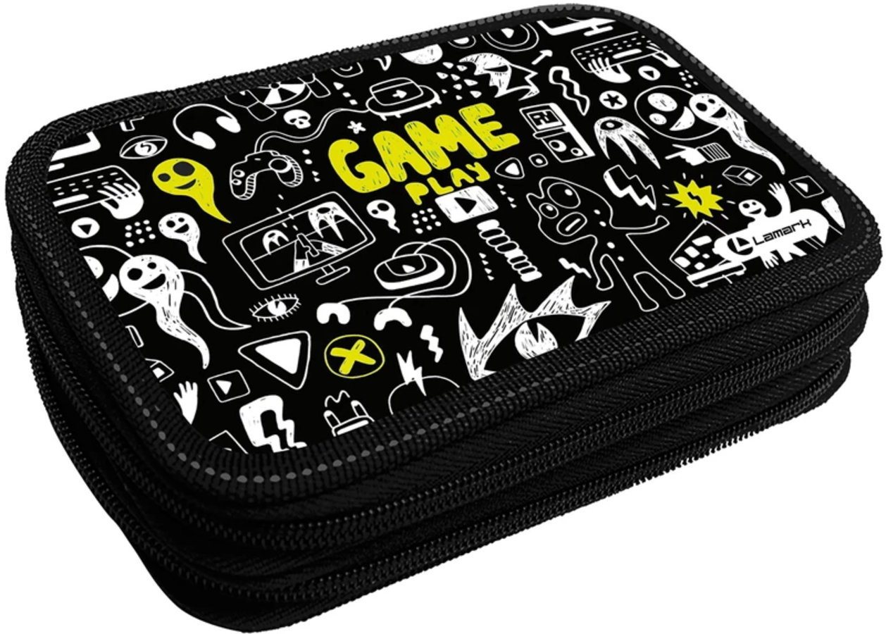 

Пенал 2отд. большой Monster Game 125x205мм ламинация тиснение Lamark PB0062-02 (муж)